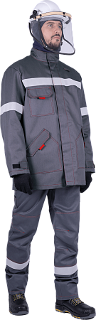 Комплект ЭлектроСтоп ТЕРМО усиленный ЗЭТВ 82.1 кал/см2,(Куртка+брюки+кн)