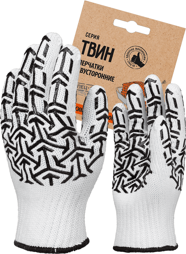 Перчатки трикотажные с ПВХ 