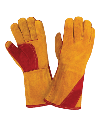 Краги СИБИРЬ, Т12-11-ru-10.5 (RL4), спилок, 5-ти палые, подкладка флис, усиленные, Кевлар®