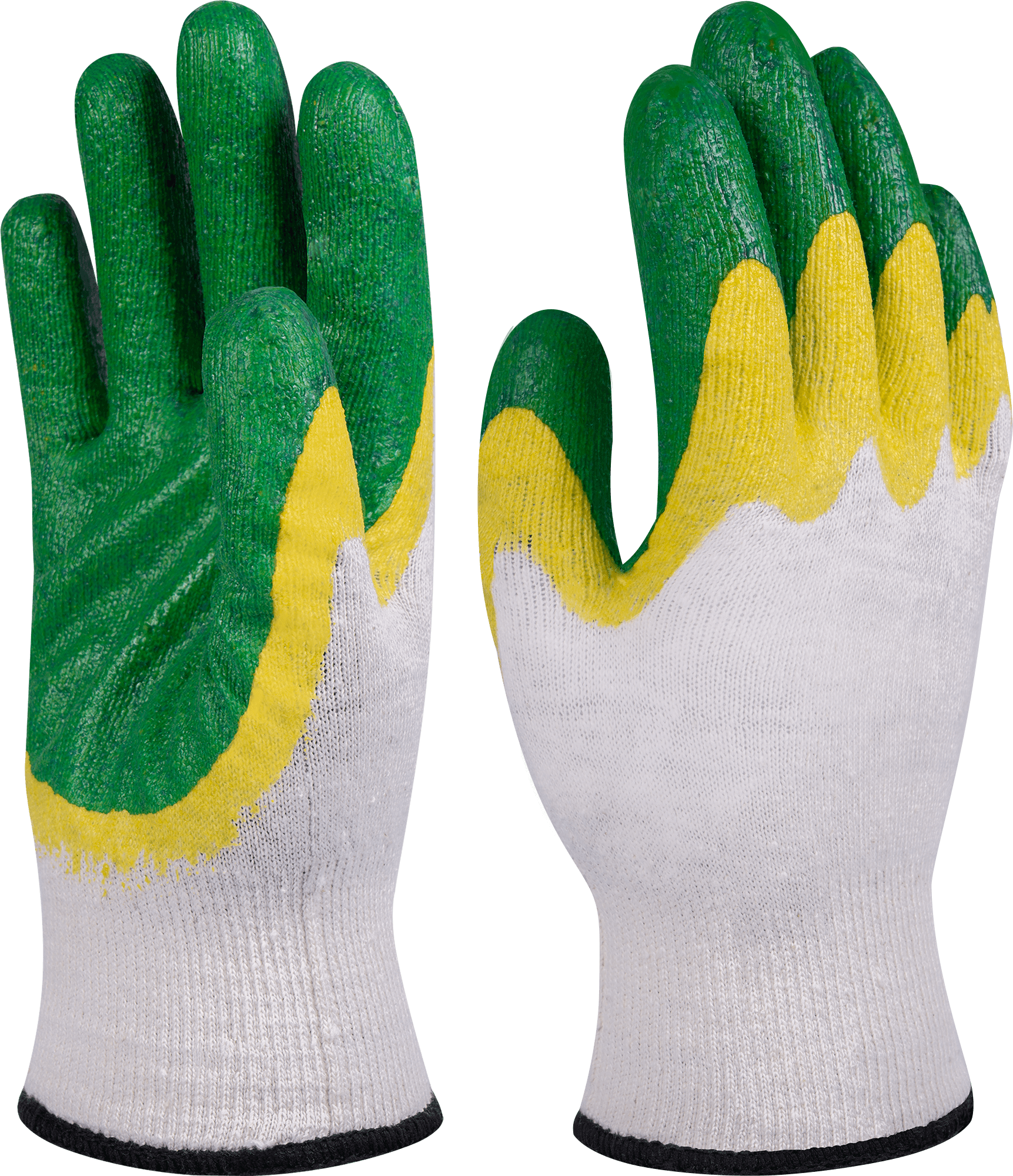 Перчатки ГРИН УТЕПЛЕННЫЕ, (Л-21-13) х/б с 2-м латексом