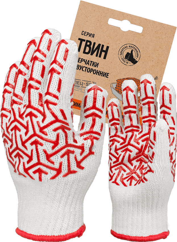 Перчатки трикотажные с ПВХ 