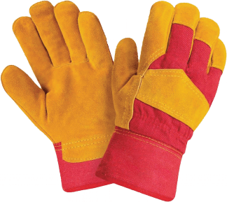 Перчатки СИБИРЬ М, (0385-11-RU), спилок, х/б, искуственный мех, жесткий манжет