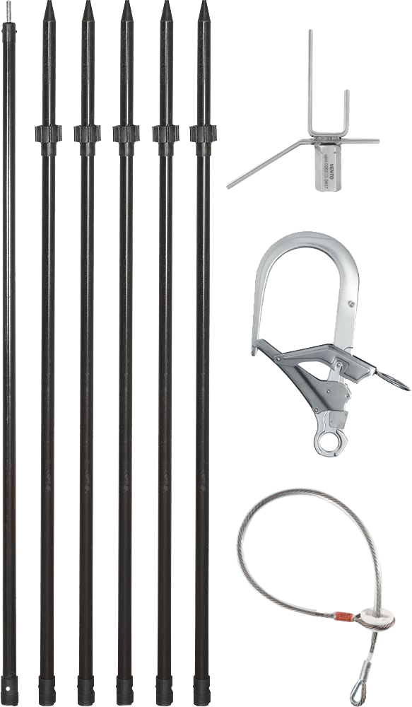 Комплект ИНСТАЛ-3 (vpro 0273) штанга + шип + карабин инсталляционный + C10E