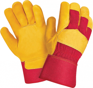 Перчатки СИБИРЬ К, (0120), кожа, х/б, жесткий манжет, подкладка