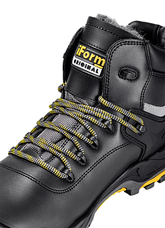 Ботинки iForm® ORIGINAL (ОРИДЖИНАЛ) с КП и КС шерст. мех кожаные ПУ/нитрил