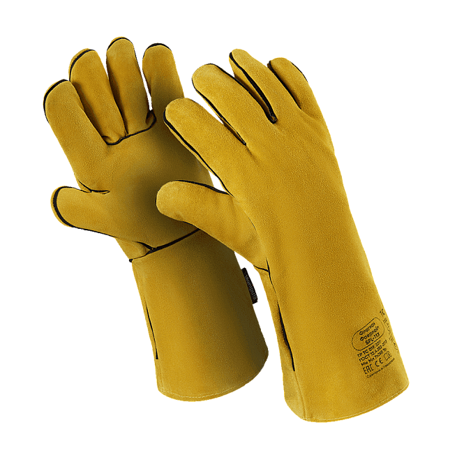 Краги ФЛАГМАН ФАЕРЛАЙТ (TG-691), спилок, интерлок/флис, нить Kevlar®, до 250°С, 380 мм