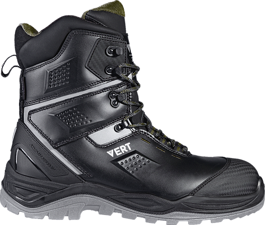 Ботинки VERT высокий берец с КП и КС кожаные ПУ/ТПУ