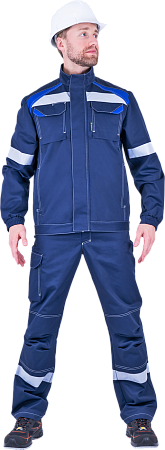 Костюм СТАРАТЕЛЬ летний, синий-василек (Куртка+брюки)