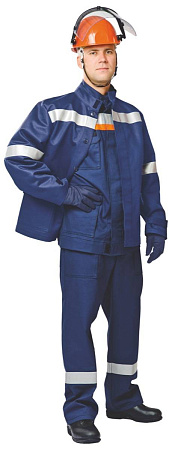 Костюм 51 кал/см2 из огнезащитной ткани WORKER, с термобельём и курткой - накидкой (Куртка+брюки)