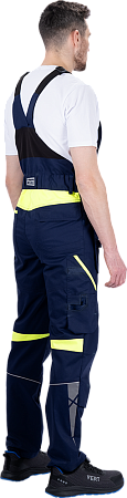 Полукомбинезон ACTIVE FLEX / АКТИВ ФЛЕКС летний, т.синий-флуоресцентный желтый