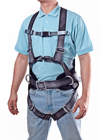 Привязь BG СПР-04, наплечные/набедренные лямки, высокий плотный кушак