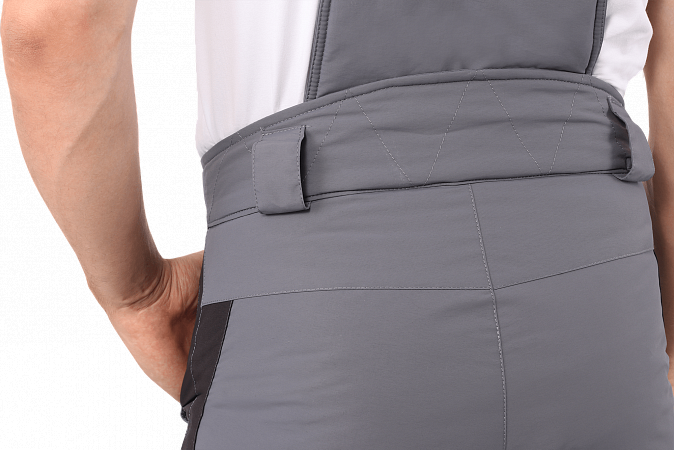 Брюки ХАЙ-ТЕК зимние, серый-черный