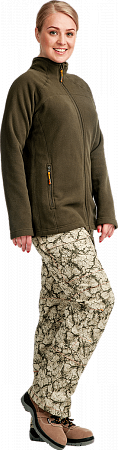 Куртка флисовая ЧУЛЬЧА, олива, женская