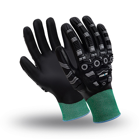 Перчатки ДЭТРИОН (IG-823), Armorcut Technology, нитрил полный, Inpax, оверлок