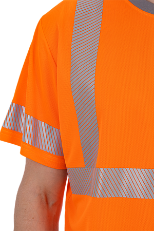 Футболка короткий рукав (СФ-3), Со - 2-й класс защиты, флуоресцентный оранжевый