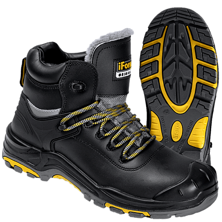 Ботинки iForm® ORIGINAL (ОРИДЖИНАЛ) с КП и КС нат. мех кожаные ПУ/нитрил