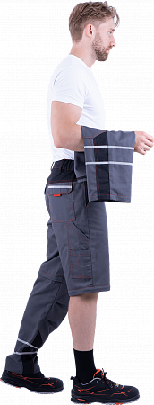 Брюки ХАЙ-ТЕК летние, серый-красный-черный