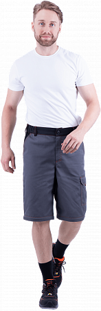 Брюки ХАЙ-ТЕК летние, серый-красный-черный