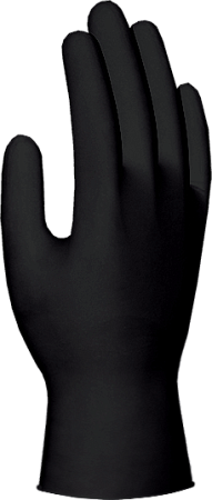 Перчатки нитриловые, без пудры черные