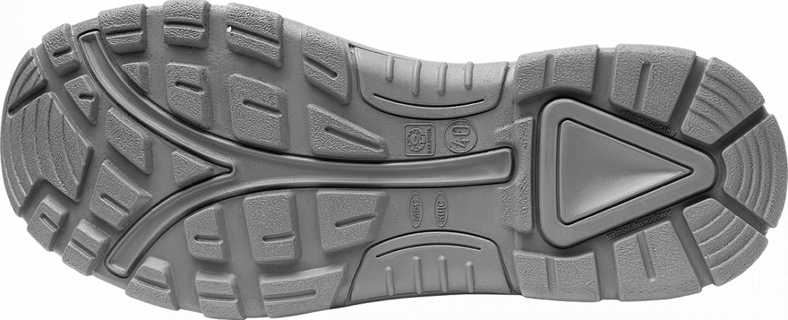 Полуботинки TURBO с КП, хромовые ПУ/нитрил