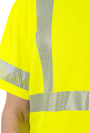 Футболка короткий рукав (СФ-3), Со - 2-й класс защиты, флуоресцентный желтый