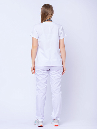 Блуза медицинская женская «Нюша», белый  