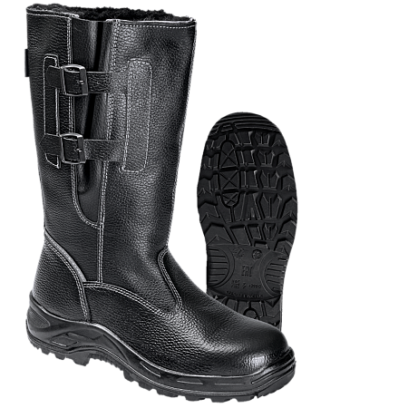 Сапоги TURBO высокие с КП и КС нат. мех хромовые ПУ/нитрил