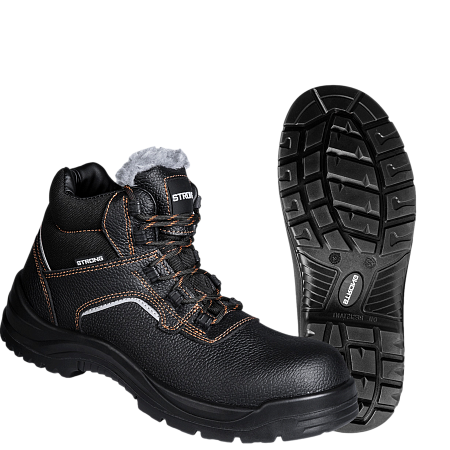 Ботинки STRONG (Стронг) с КП иск. мех кожаные ПУ/ПУ