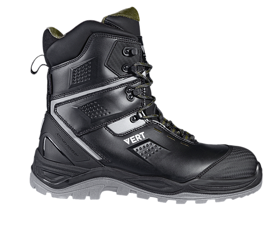 Ботинки VERT высокий берец с КП и КС кожаные ПУ/ТПУ