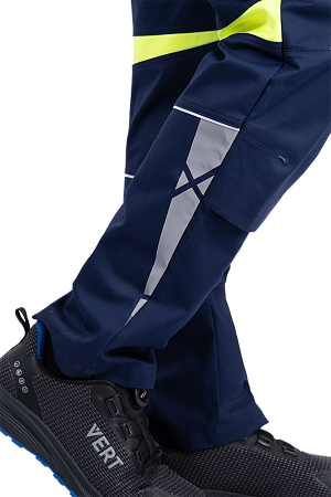 Полукомбинезон ACTIVE FLEX / АКТИВ ФЛЕКС летний, т.синий-флуоресцентный желтый