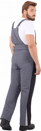 Брюки ХАЙ-ТЕК зимние, серый-черный